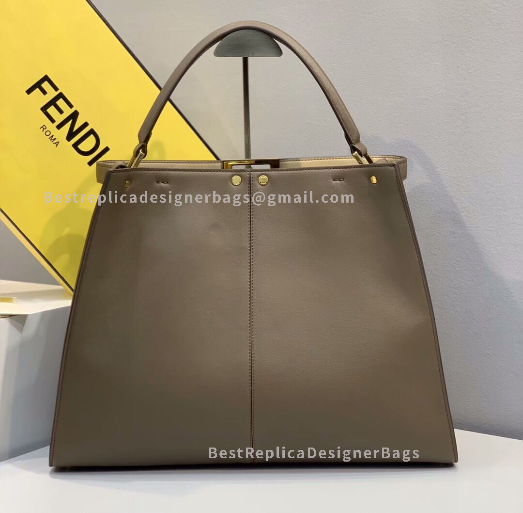 Fendi Peekaboo X-Lite Large Green Leather Bag 304
